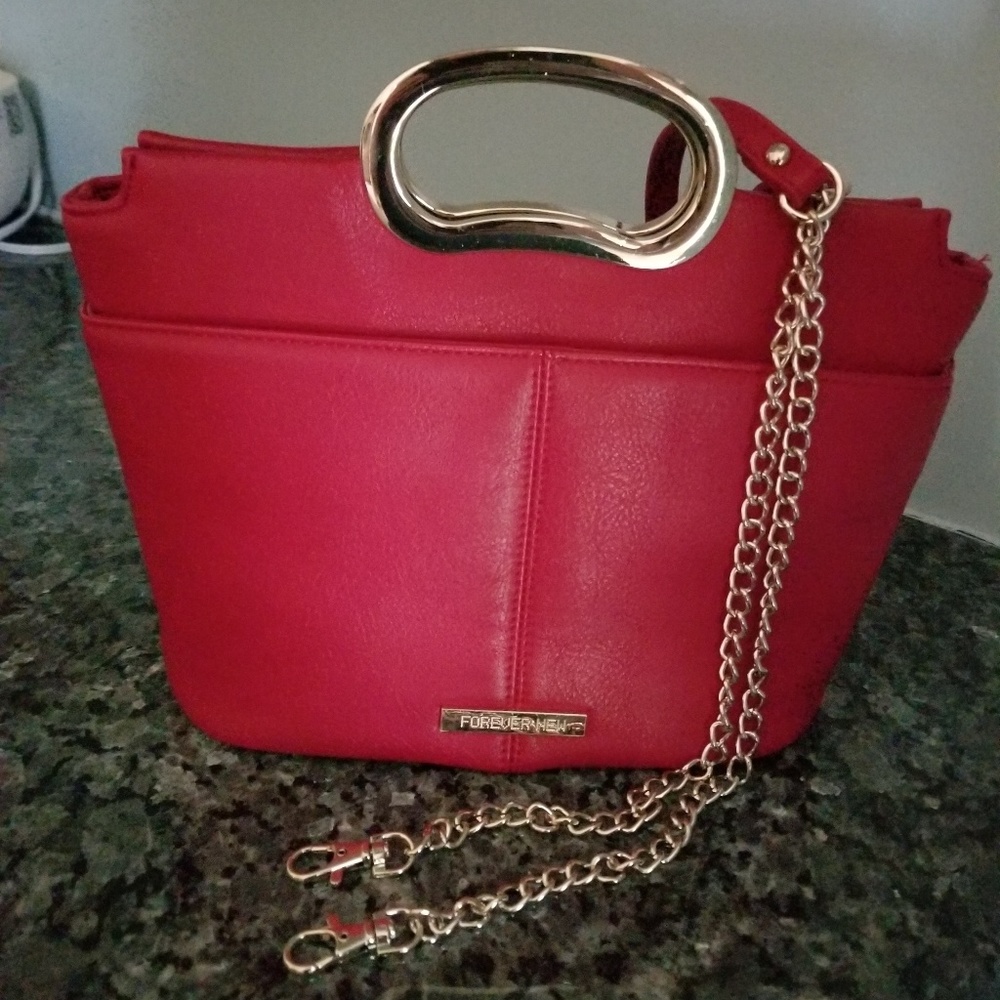 Forever New red handbag